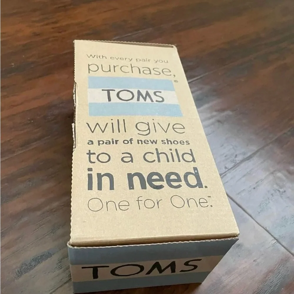 TOMS Blue Canvas Slip-Ons